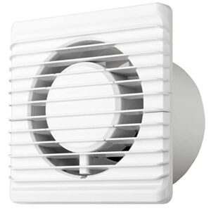 MKK Badrumsfläkt Ø 100 mm vardagsrumsfläkt, standard, tyst drift, låg energiförbrukning, lämplig för badrum och kök Fläkt 28 dB/1 m 26 dB/3 m - 93 m³/h